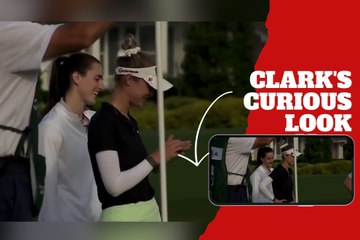 Caitlin Clark's curious look at Nelly Korda that captured the gaze of fans on the golf course