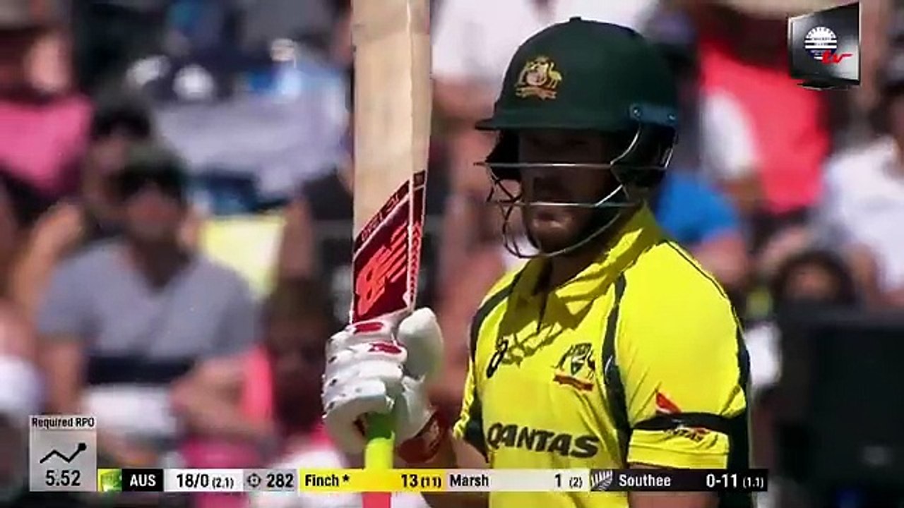 Aaron Finch 56 (63) vs New Zealand 3rd ODI 2017