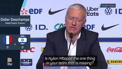 Did France miss Mbappe in Israel draw? - Deschamps responds