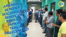 Jubilados de Pemex desconocen beneficios para sus familias tras su fallecimiento