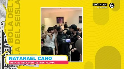 Natanael Cano besa el abdomen de &#039;Peso Pluma&#039;