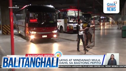 Mga biyaheng pa-Visayas at Mindanao mula sa PITX, kanselado dahil sa Bagyong Pepito | Balitanghali