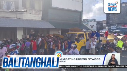 Hardware store na namimigay ng libreng plywood, pako, at sealant, pinilahan | Balitanghali