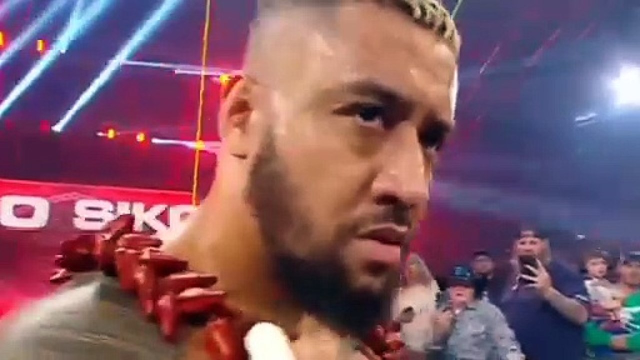 WWE Raw highlights Bloodline solo sikoa Attack Roman Reigns and Jimmy Uso #romanreigns