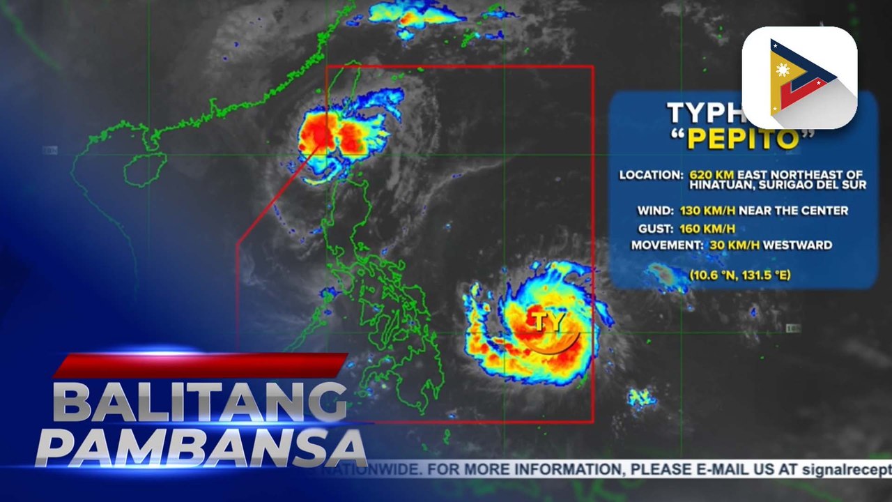 Bagyong #PepitoPH, lumakas pa at isa ng ganap na typhoon