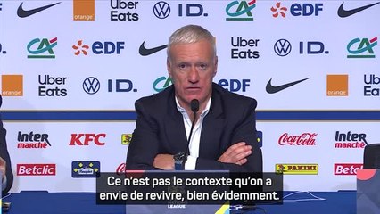 Bleus - Deschamps : "Un contexte lourd et pesant"