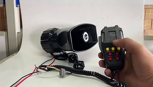 100W Mic PA System Emergency Amplifier Hooter 12V 24V Police