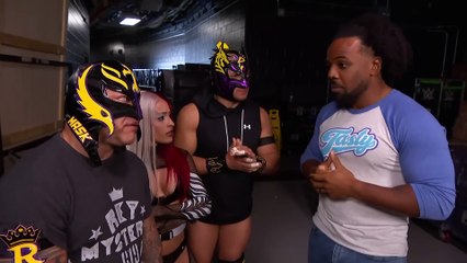 Xavier Woods and Rey Mysterio get into tense confrontation_ Raw highlights, Oct. 21, 2024