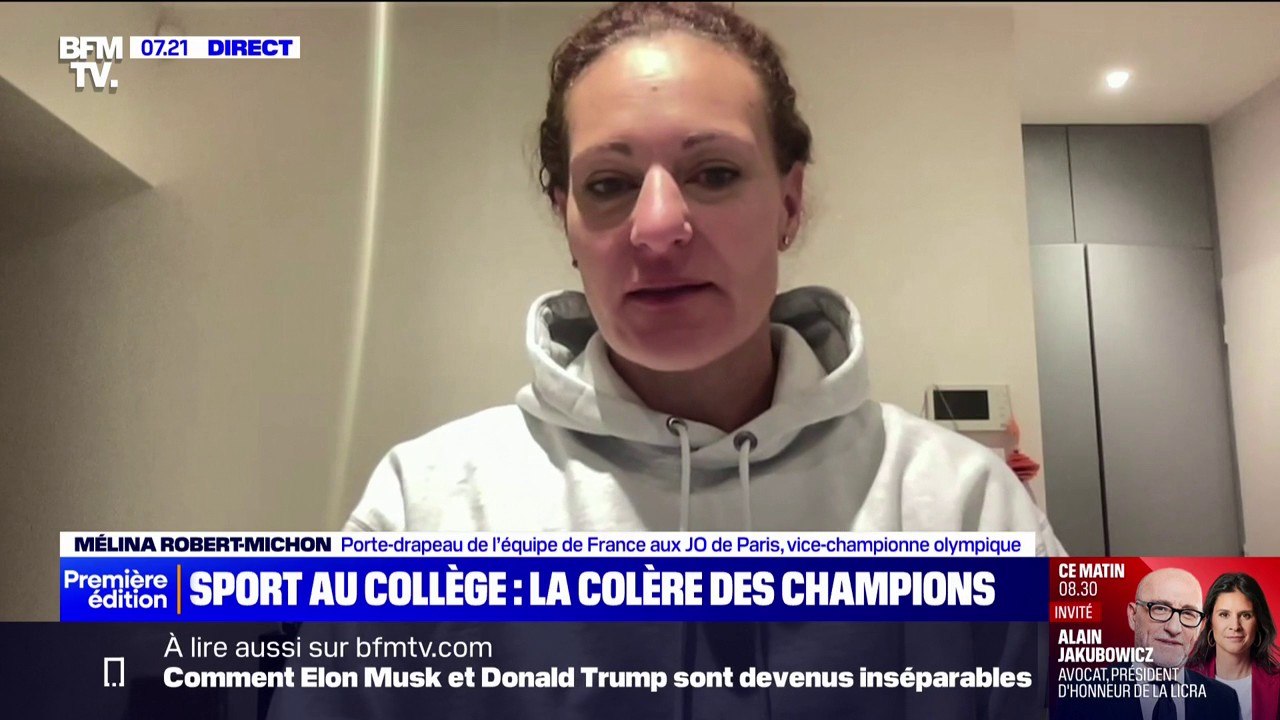 "C'est presque de la santé": la déception de Mélina Robert-Michon après l’abandon des deux heures de sport supplémentaires au collège