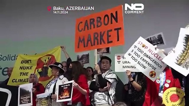 NO COMMENT: Protestas ecologistas ante el debate sobre los créditos de carbono en la COP29