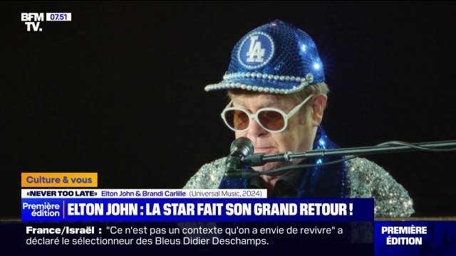 Never too late : Elton John fait son grand retour dans un clip en collaboration avec Brandi Carlile