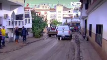 Historic floods in Malaga leave city paralysed and thousands homeless