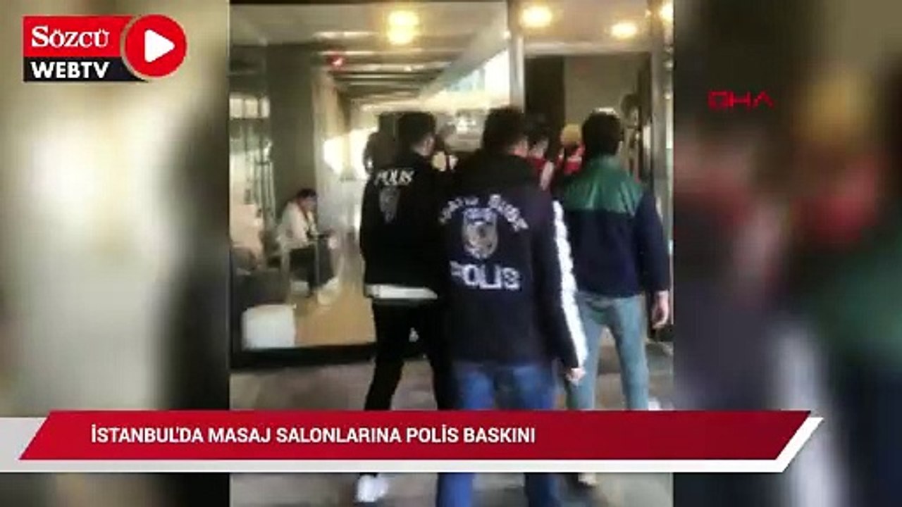 İstanbul'da masaj salonlarına polis baskını; 38 gözaltı