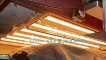 550mm 220v 1000w fast medium wave 1500w five star filaments infrared heat lamp bulb