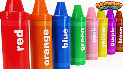 Best Learning Video for Toddlers Learn Colors with Crayon Surprises!