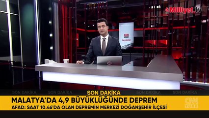 Malatya'da 4.9 büyüklüğünde deprem