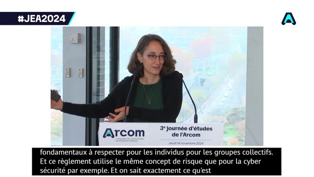 Journée d'études 2024 de l'Arcom : Sally Broughton Micova
