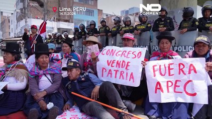 No Comment : des Péruviens réclament justice et disent non à l'APEC