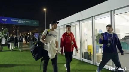 Nadal a Malaga per la Coppa Davis, l'arrivo e l'allenamento