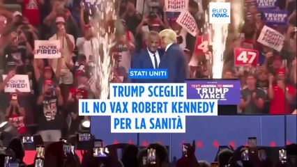 Stati Uniti: Trump nomina il no vax Robert Kennedy Jr. segretario alla Salute