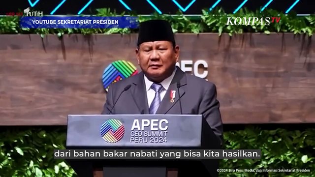Pidato Lengkap Presiden Prabowo di APEC CEO Summit Peru, Ajak Invesasi dan Bertekad Atasi Kemiskinan