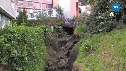 Bogota'da sağanak yağış toprak kaymasına neden oldu