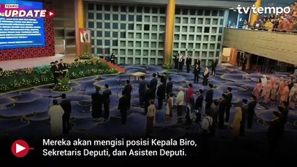 AHY Lantik 25 Pejabat Eselon II Kementerian Koordinator Bidang Infrastruktur dan Pembangunan Kewilayahan