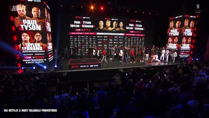 Mike Tyson Slaps Jake Paul During Their Weigh-In