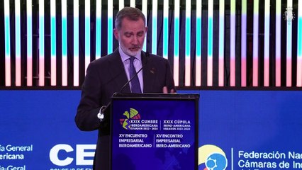 El Rey, en la Cumbre Iberoamericana sin Pedro Sánchez