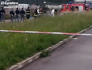 Pescara, si d? fuoco in auto con la figlia: il luogo del delitto