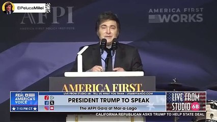 Discurso de Milei ante Trump