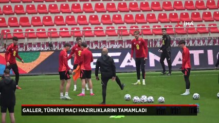 Galler, Türkiye maçı hazırlıklarını tamamladı