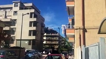 Appartamento in fiamme in via Teofilo D'Annunzio