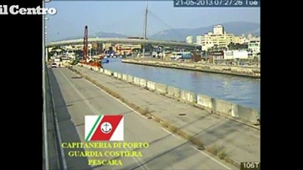 L'impatto sul ponte visto dal basso