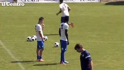 Pescara al ritiro di Boario nel Bresciano