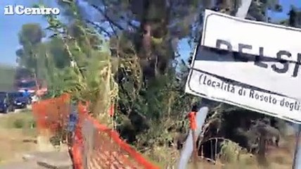 Roseto, incendio di sterpaglie in localit? Belsito