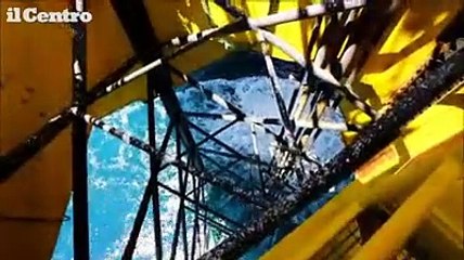 Viaggio su Rospo Mare, ecco la piattaforma petrolifera a largo di Vasto