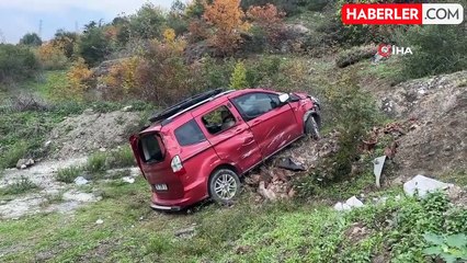 Dedesinin Aracını Kaçıran 14 Yaşındaki Çocuk Şarampole Uçtu