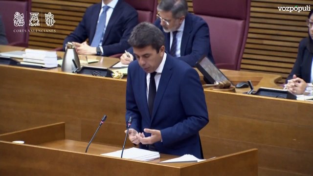 Mazón: Ni el terremoto de Lorca, ni la erupción del volcán de La Palma pueden asimilarse a lo ocurrido aquí