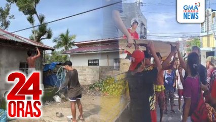 Libreng plywood at pako, pinipilahan ng ilang taga-Catanduanes bilang paghahanda sa bagyo | 24 Oras