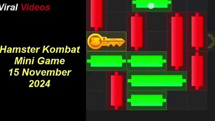 15 November 2024 Hamster Kombat Daily Mini Game Puzzle
