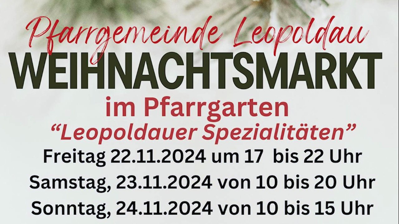 In stimmungsvollem Ambiente Weihnachtsmarkt im Pfarrhof in Leopoldau