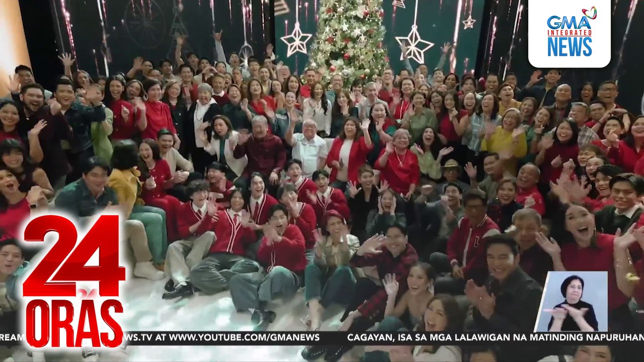 Behind-the-scenes ng GMA Christmas station ID kung saan bida ang masayang paskong Pinoy | 24 Oras