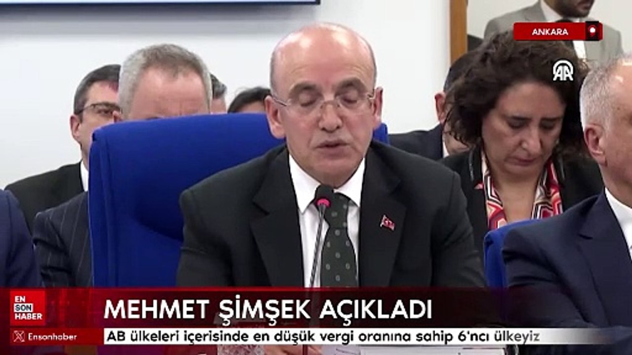 Mehmet Şimşek: AB ülkeleri içerisinde en düşük vergi oranına sahip 6'ncı ülkeyiz