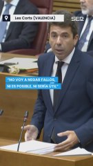 Mazón comparece en Les Corts tras el desastre de la DANA en Valencia