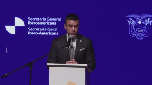 El Presidente de Ecuador y el Secretario dan discursos en solitario, sin la participación de otros mandatarios americanos