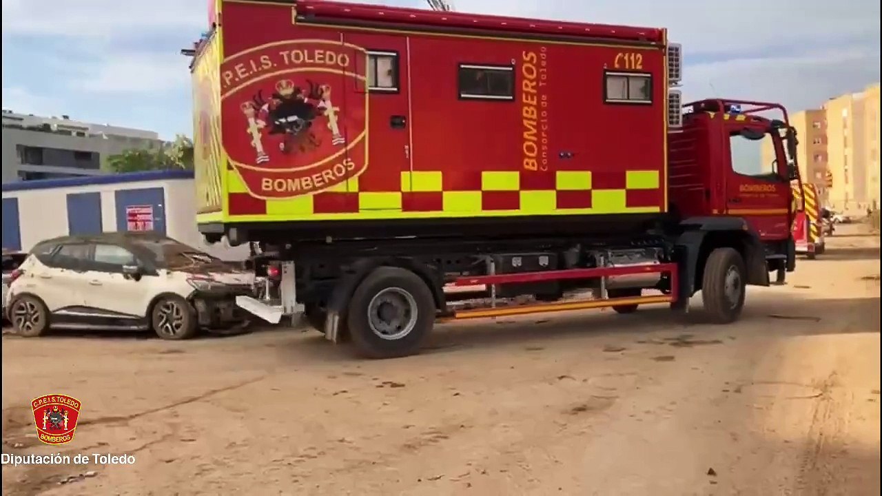 Bomberos de Toledo terminan su trabajo en Paiporta