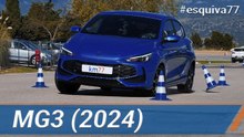 MG3 Hybrid+ 2025 - Maniobra de esquiva (moose test) y eslalon | km77.com