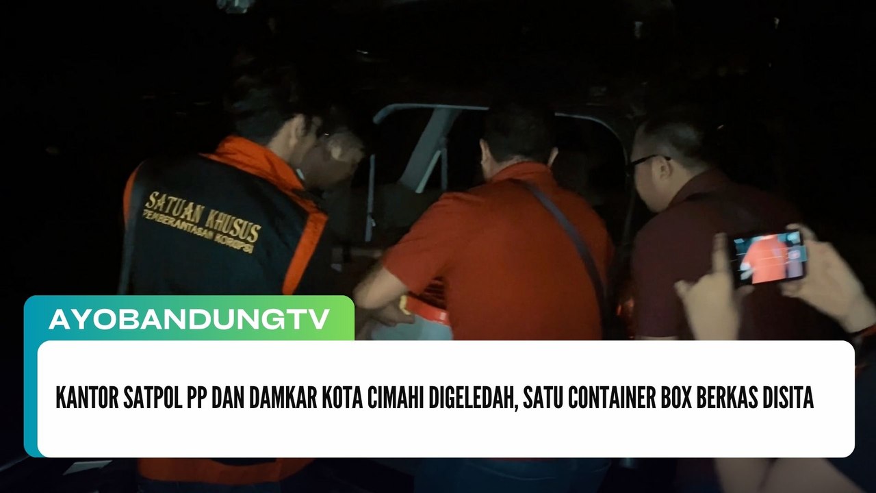 Kantor Satpol PP dan Damkar Kota Cimahi Digeledah, Satu Container Box Berkas Disita