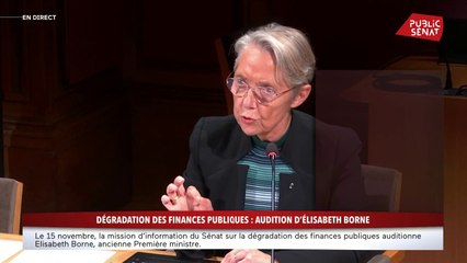 Elisabeth Borne évoque une alerte sur des recettes "non-quantifiées » fin 2023